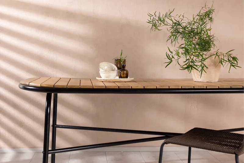 Holmbeck Matbord Utomhus 200 cm - Brun - Utemöbler & utemiljö - Utebord & trädgårdsbord - Matbord utomhus