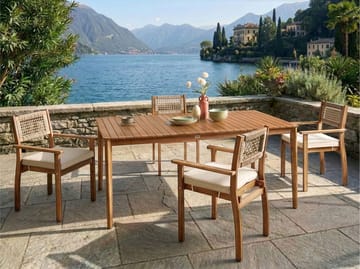 Matbord utomhus Jaco 100x180 cm Akaciaträ - Brun - Utemöbler & utemiljö - Utebord & trädgårdsbord - Matbord utomhus