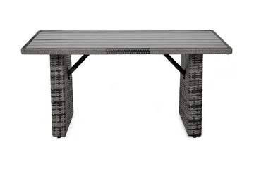 James Utebord 85x145 cm – Matbord utomhus i konstrotting med bordsskiva i Aintwood - Grå - Utemöbler & utemiljö - Utebord & trädgårdsbord - Matbord utomhus