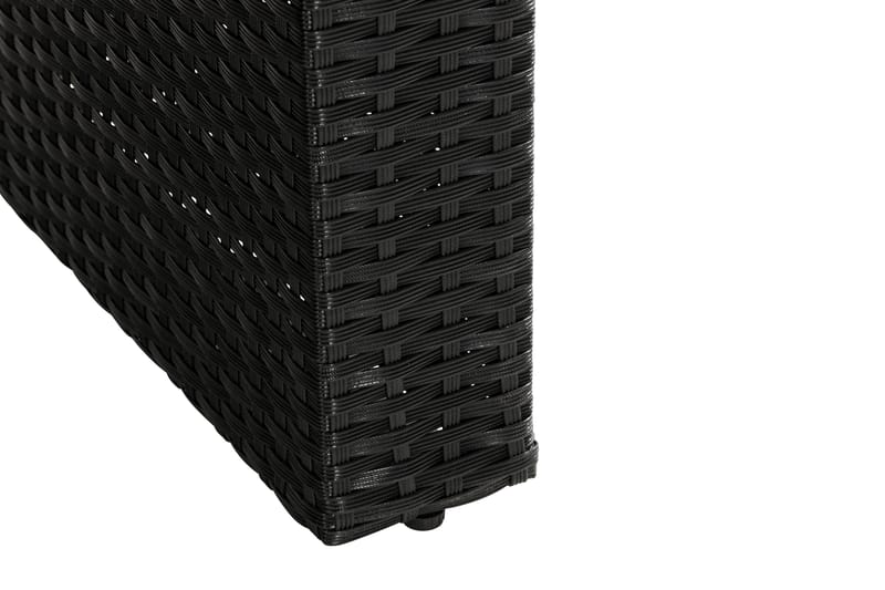 James Utebord 85x145 cm – Matbord utomhus i konstrotting med bordsskiva i Glas - Svart - Utemöbler & utemiljö - Utebord & trädgårdsbord - Matbord utomhus