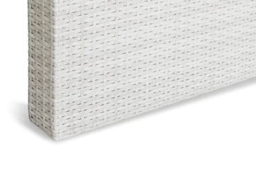James Utebord 85x145 cm – Matbord utomhus i konstrotting med bordsskiva i Glas - Vit - Utemöbler & utemiljö - Utebord & trädgårdsbord - Matbord utomhus