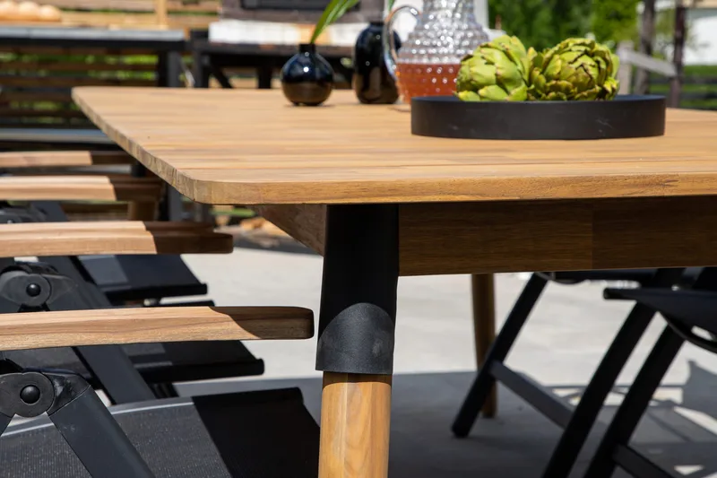 Julian Matbord Utomhus 210 cm - Svart/Brun - Utemöbler & utemiljö - Utebord & trädgårdsbord - Matbord utomhus