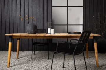 Julian Matbord Utomhus 210 cm - Svart/Brun - Utemöbler & utemiljö - Utebord & trädgårdsbord - Matbord utomhus