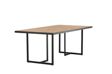 Khung Matbord Utomhus 200 cm - Svart/Brun - Utemöbler & utemiljö - Utebord & trädgårdsbord - Matbord utomhus