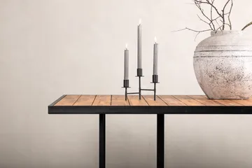 Khung Matbord Utomhus 200 cm - Svart/Brun - Utemöbler & utemiljö - Utebord & trädgårdsbord - Matbord utomhus