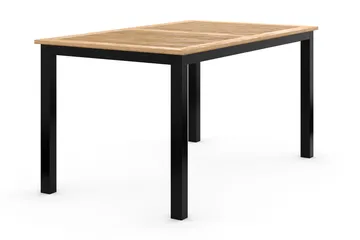 Las Vegas Förlängningsbart Matbord 152-210x90 cm - Svart / Natur - Utemöbler & utemiljö - Utebord & trädgårdsbord - Matbord utomhus