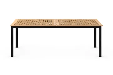 Las Vegas Förlängningsbart Matbord 220x280x100 cm - Svart / Natur - Utemöbler & utemiljö - Utebord & trädgårdsbord - Matbord utomhus