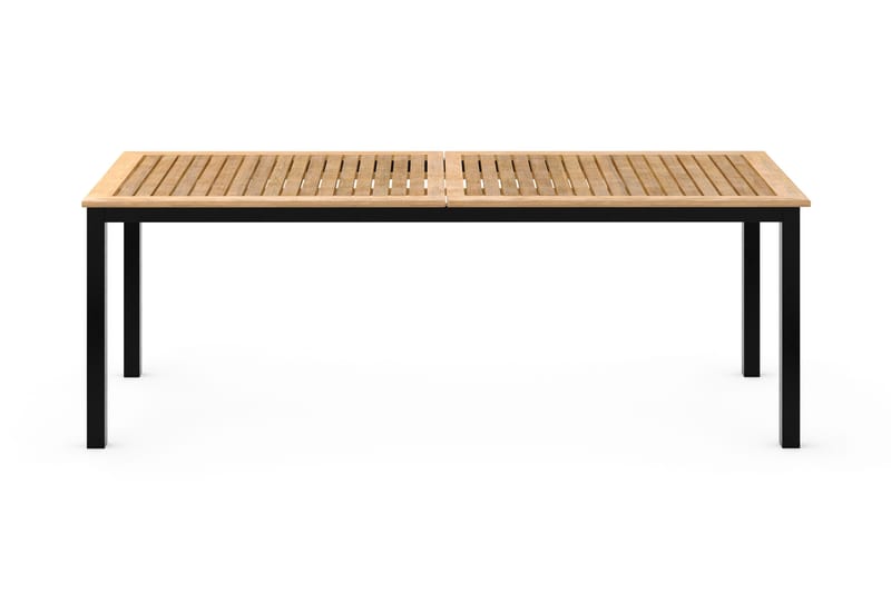 Las Vegas Förlängningsbart Matbord 220x280x100 cm - Svart / Natur - Utemöbler & utemiljö - Utebord & trädgårdsbord - Matbord utomhus