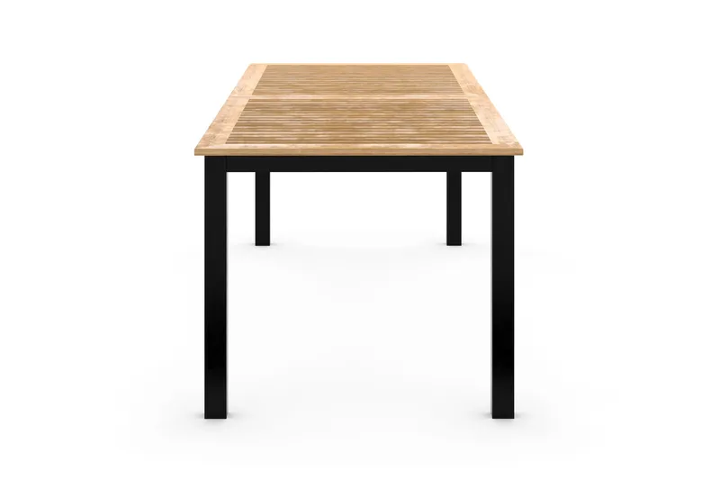 Las Vegas Förlängningsbart Matbord 220x280x100 cm - Svart / Natur - Utemöbler & utemiljö - Utebord & trädgårdsbord - Matbord utomhus