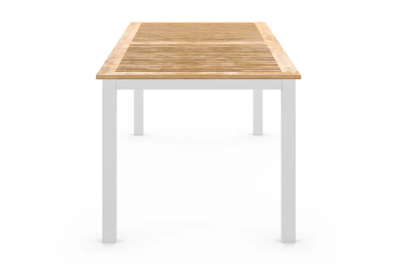 Las Vegas Förlängningsbart Matbord Utomhus 220x280x100 cm - Vit / Natur - Utemöbler & utemiljö - Utebord & trädgårdsbord - Matbord utomhus