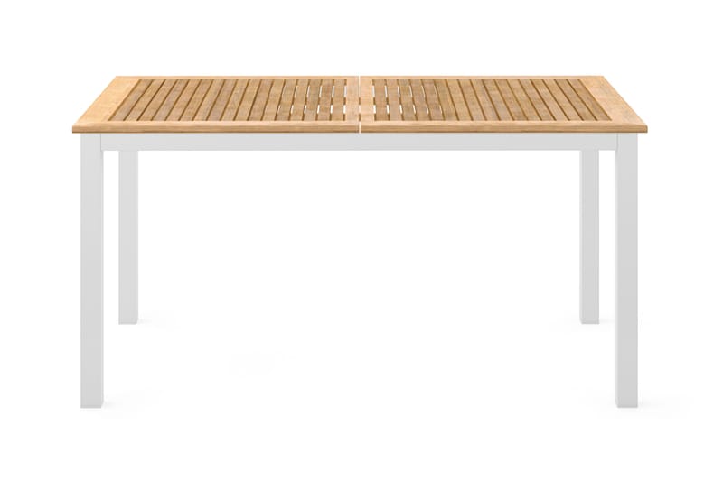 Las Vegas Matbord Utomhus Förlängningsbart 152-210x90 cm - Teak/Vit - Utemöbler & utemiljö - Utebord & trädgårdsbord - Matbord utomhus