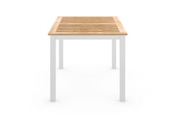 Las Vegas Matbord Utomhus Förlängningsbart 152-210x90 cm - Teak/Vit - Utemöbler & utemiljö - Utebord & trädgårdsbord - Matbord utomhus