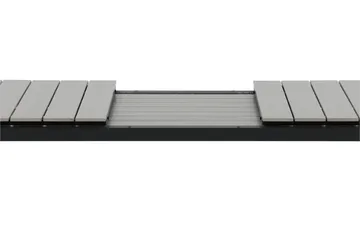 Levels Förlängningsbart Matbord Utomhus 224-324 cm - Grå/Svart - Utemöbler & utemiljö - Utebord & trädgårdsbord - Matbord utomhus