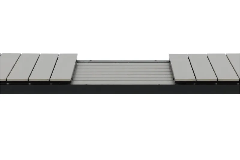 Levels Förlängningsbart Matbord Utomhus 224-324 cm - Grå/Svart - Utemöbler & utemiljö - Utebord & trädgårdsbord - Matbord utomhus