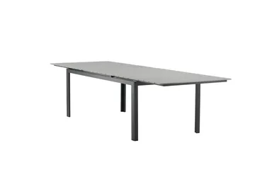 Levels Förlängningsbart Matbord Utomhus 224-324 cm - Grå/Svart - Utemöbler & utemiljö - Utebord & trädgårdsbord - Matbord utomhus