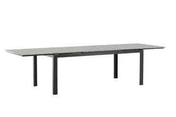 Levels Förl ängningsbart Matbord Utomhus 224-324 cm - Grå/Svart - Utemöbler & utemiljö - Utebord & trädgårdsbord - Matbord utomhus