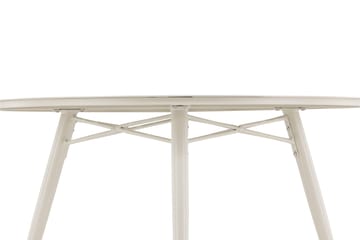 Lina Matbord Utomhus 120 cm Rund - Beige - Utemöbler & utemiljö - Utebord & trädgårdsbord - Matbord utomhus