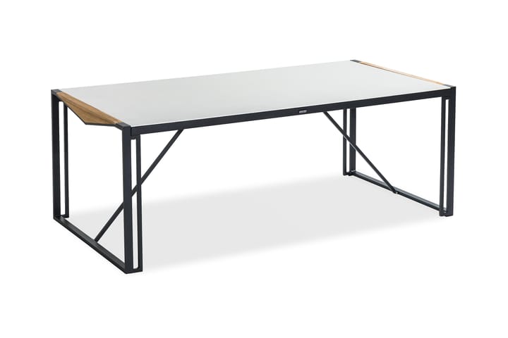 Matbord Östermalm 200x100 cm - Teak/Svart - Matbord utomhus