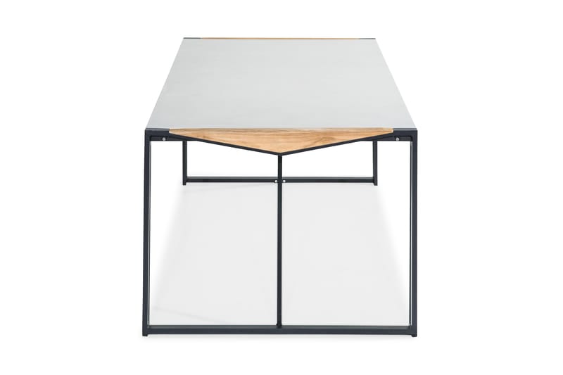 Matbord Östermalm 200x100 cm - Teak/Svart - Matbord utomhus