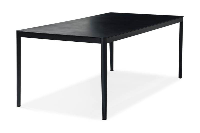 Matbord Alex 200x100 cm - Svart/Grå stenlook - Matbord utomhus