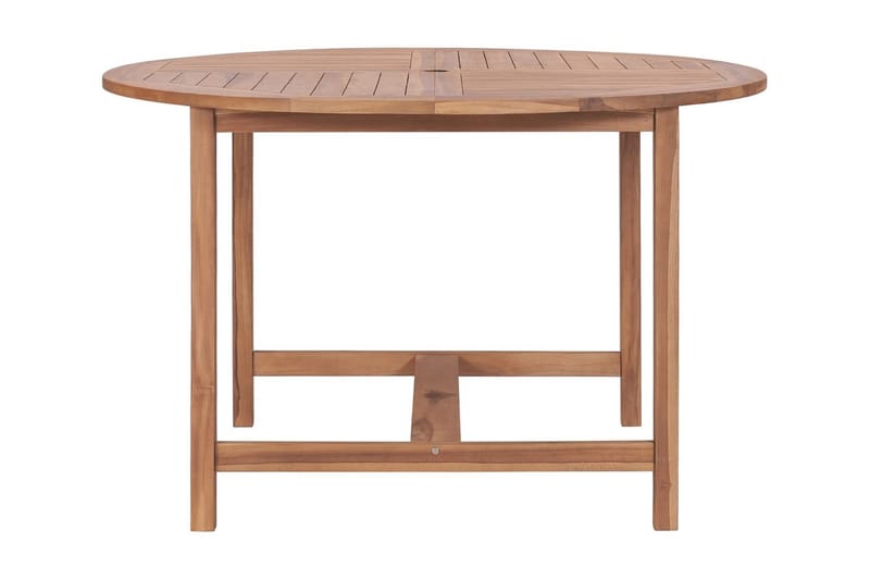 Matbord för trädgården 110x75 cm massiv teak - Brun - Matbord utomhus