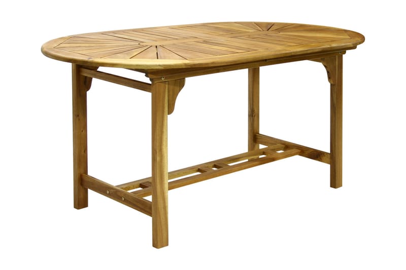 Matbord Finlay Förlängningsbart 153-195x75 cm Ovalt - Akacia - Matbord utomhus