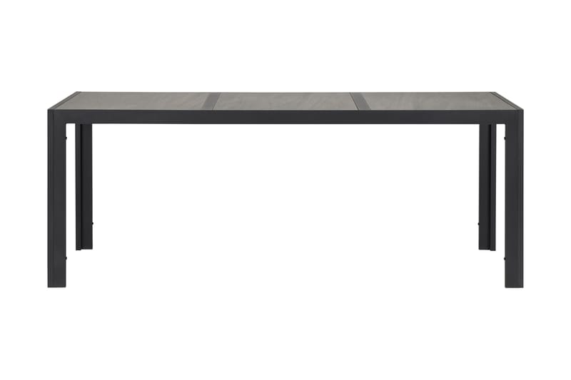 Matbord Kenys 90x195 cm - Grå/svart - Matbord utomhus