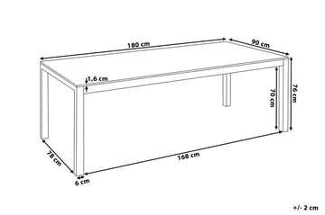 Matbord Utomhus Bacoli 180 cm - Grå - Utemöbler & utemiljö - Utebord & trädgårdsbord - Matbord utomhus