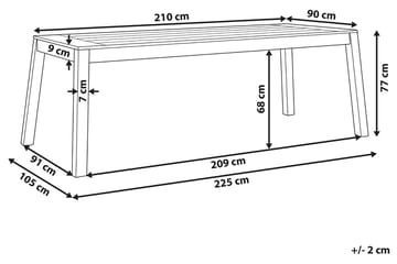 Matbord Utomhus Coteto 210 cm - Akacia - Utemöbler & utemiljö - Utebord & trädgårdsbord - Matbord utomhus