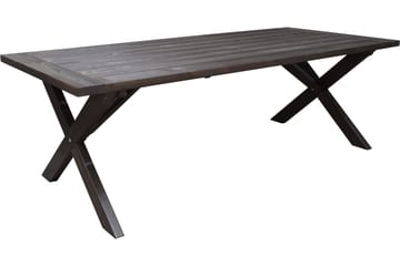 Matbord Utomhus Hains Fasta 220 cm - Brun - Utemöbler & utemiljö - Utebord & trädgårdsbord - Matbord utomhus