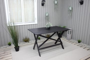 Matbord Utomhus Larios 126 cm - Svart - Utemöbler & utemiljö - Utebord & trädgårdsbord - Matbord utomhus