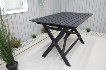 Matbord Utomhus Larios 126 cm - Svart - Utemöbler & utemiljö - Utebord & trädgårdsbord - Matbord utomhus