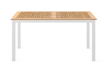 Matbord Utomhus Las Vegas Förlängningsbart 152-210x90 cm - Teak/Vit - Utemöbler & utemiljö - Utebord & trädgårdsbord - Matbord utomhus
