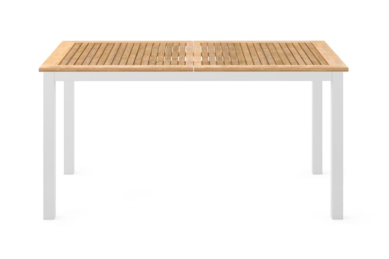 Matbord Utomhus Las Vegas Förlängningsbart 152-210x90 cm - Teak/Vit - Utemöbler & utemiljö - Utebord & trädgårdsbord - Matbord utomhus