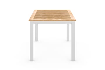 Matbord Utomhus Las Vegas Förlängningsbart 152-210x90 cm - Teak/Vit - Utemöbler & utemiljö - Utebord & trädgårdsbord - Matbord utomhus