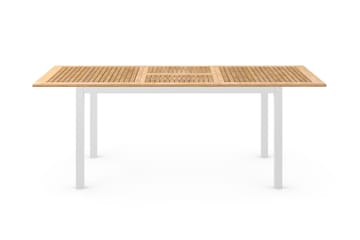 Matbord Utomhus Las Vegas Förlängningsbart 152-210x90 cm - Teak/Vit - Utemöbler & utemiljö - Utebord & trädgårdsbord - Matbord utomhus