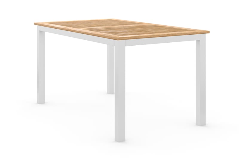 Matbord Utomhus Las Vegas Förlängningsbart 152-210x90 cm - Teak/Vit - Utemöbler & utemiljö - Utebord & trädgårdsbord - Matbord utomhus