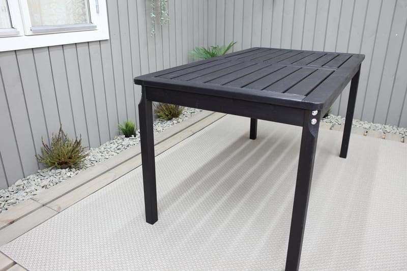 Matbord Utomhus Olivio 135x77 cm - Svart - Utemöbler & utemiljö - Utebord & trädgårdsbord - Matbord utomhus