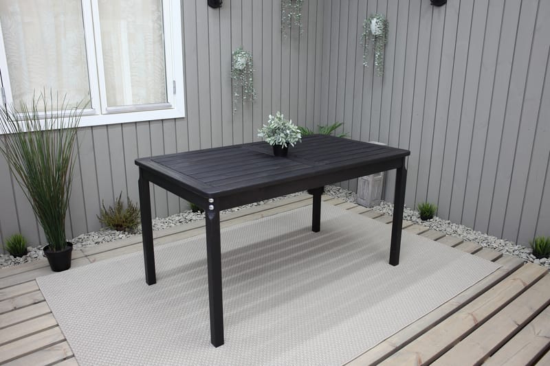 Matbord Utomhus Olivio 135x77 cm - Svart - Utemöbler & utemiljö - Utebord & trädgårdsbord - Matbord utomhus