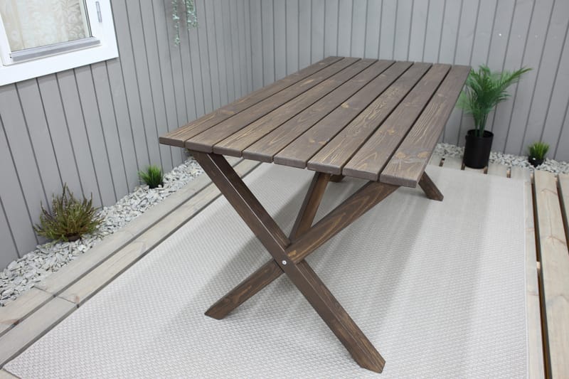Matbord Utomhus Scottsdale 150 cm - Brun - Utemöbler & utemiljö - Utebord & trädgårdsbord - Matbord utomhus