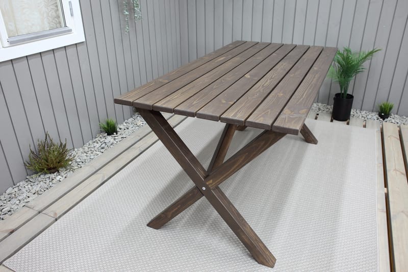 Matbord Utomhus Scottsdale 150 cm - Brun - Utemöbler & utemiljö - Utebord & trädgårdsbord - Matbord utomhus