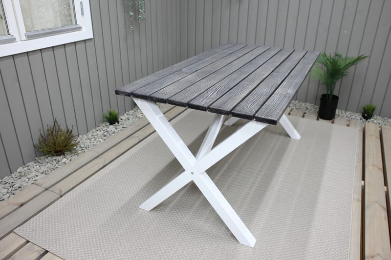Matbord Utomhus Scottsdale 150 cm Grå/Vit - KWA - Utemöbler & utemiljö - Utebord & trädgårdsbord - Matbord utomhus