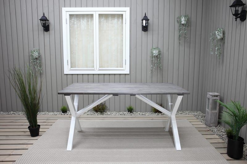 Matbord Utomhus Scottsdale 150 cm Grå/Vit - KWA - Utemöbler & utemiljö - Utebord & trädgårdsbord - Matbord utomhus