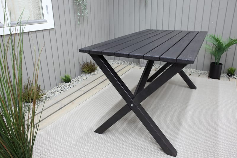 Matbord Utomhus Scottsdale 150 cm Kaffesvart - Kaffesvart - Utemöbler & utemiljö - Utebord & trädgårdsbord - Matbord utomhus