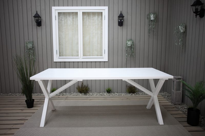 Matbord Utomhus Scottsdale 150x77 cm Vit - KWA - Utemöbler & utemiljö - Utebord & trädgårdsbord - Matbord utomhus