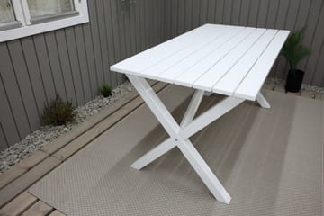Matbord Utomhus Scottsdale 150x77 cm Vit - KWA - Utemöbler & utemiljö - Utebord & trädgårdsbord - Matbord utomhus