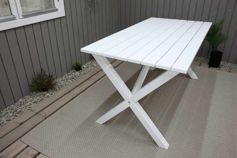 Matbord Utomhus Scottsdale 150x77 cm Vit - KWA - Utemöbler & utemiljö - Utebord & trädgårdsbord - Matbord utomhus