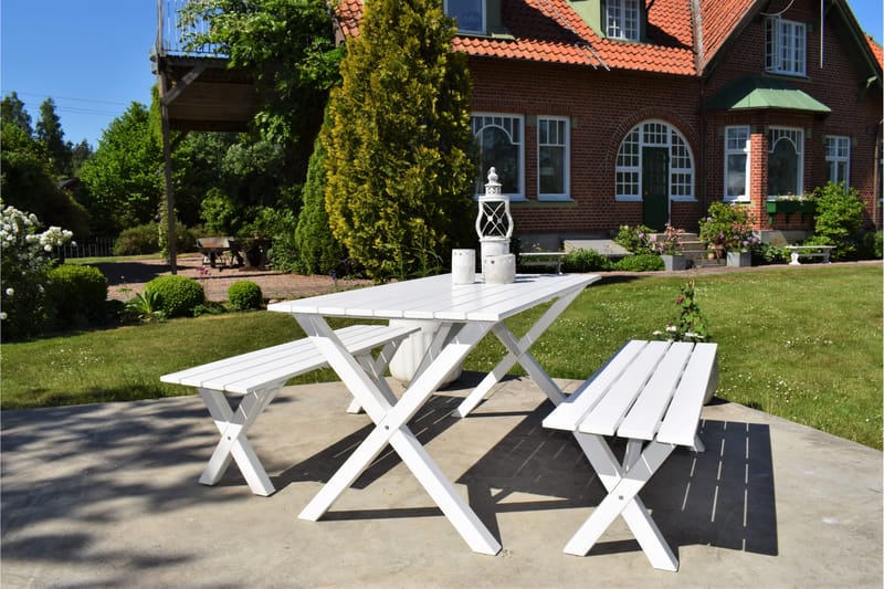 Matbord Utomhus Scottsdale 150x77 cm Vit - KWA - Utemöbler & utemiljö - Utebord & trädgårdsbord - Matbord utomhus