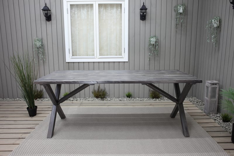 Matbord Utomhus Scottsdale Fasta 190 cm - Grå - Utemöbler & utemiljö - Utebord & trädgårdsbord - Matbord utomhus