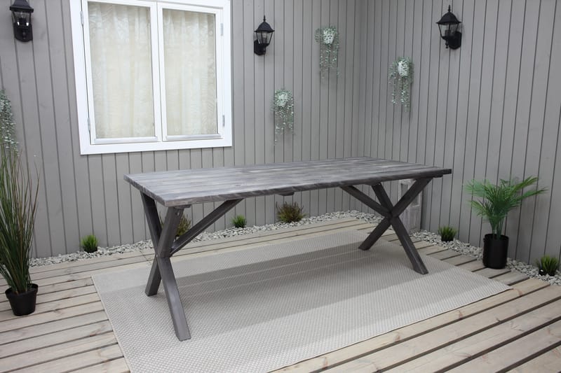 Matbord Utomhus Scottsdale Fasta 190 cm - Grå - Utemöbler & utemiljö - Utebord & trädgårdsbord - Matbord utomhus